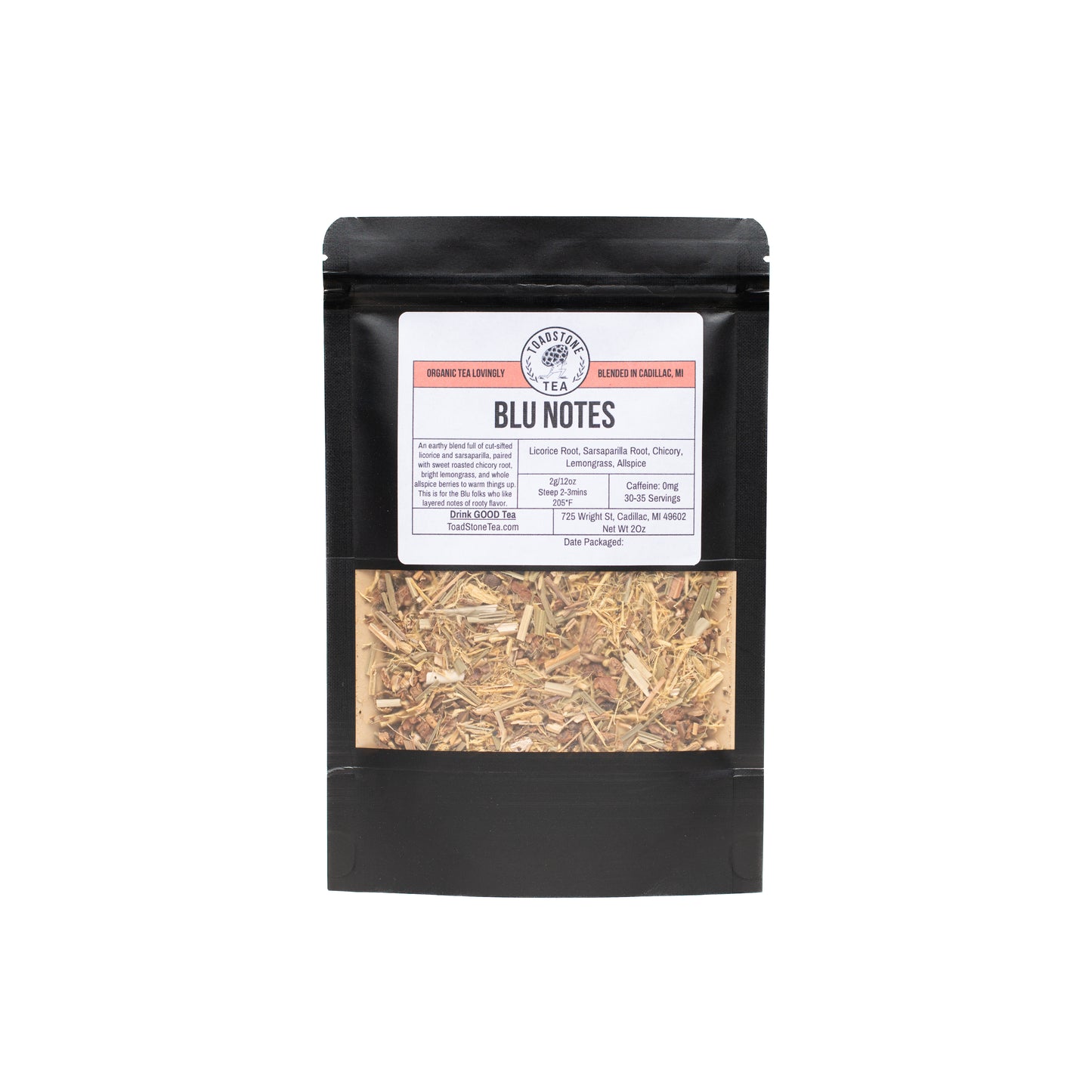 Blu Notes | Licorice Root, Sarsaparilla Root, Chicory, Lemongrass, Allspice
