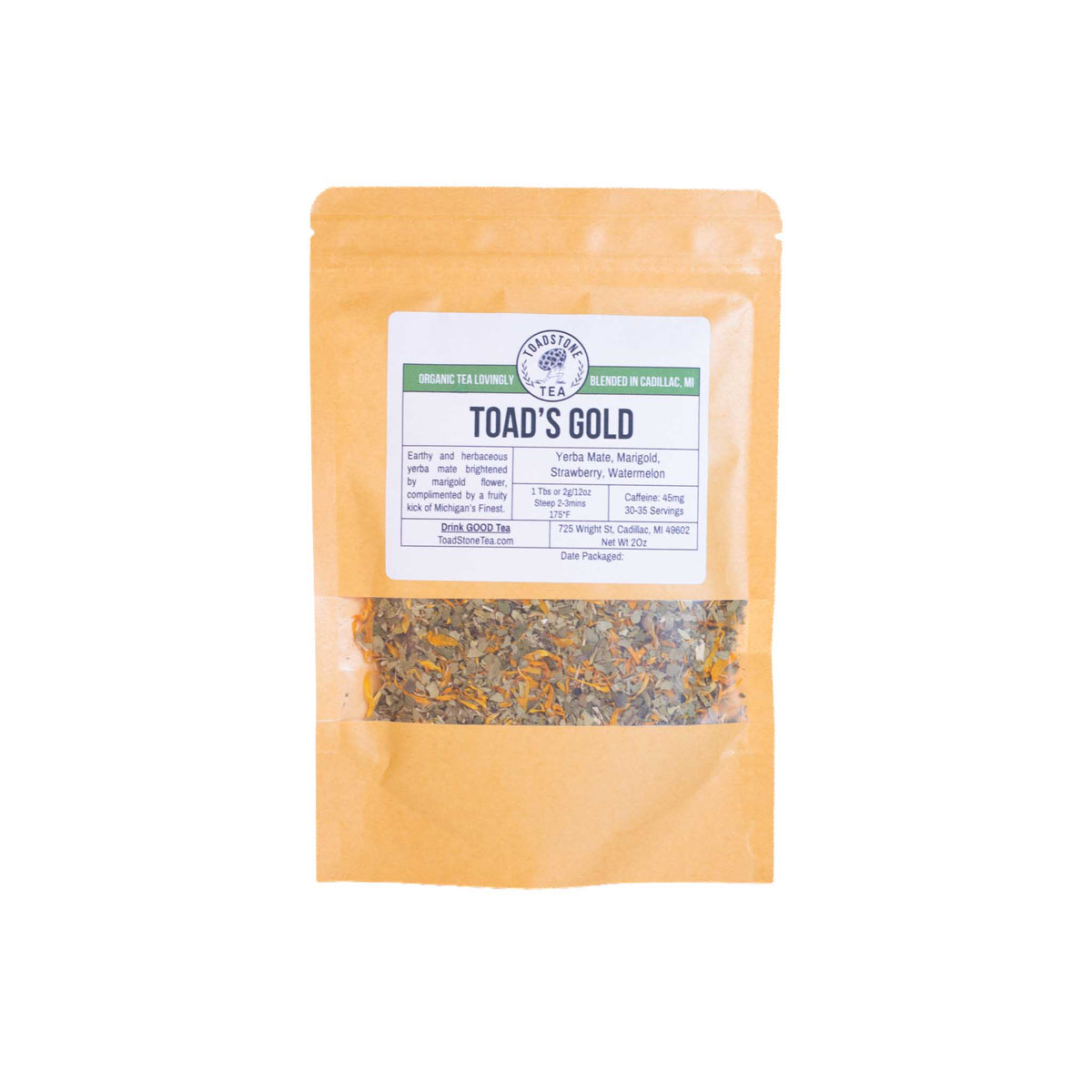 Toad's Gold | Yerba Mate, Marigold, Strawberry, Watermelon