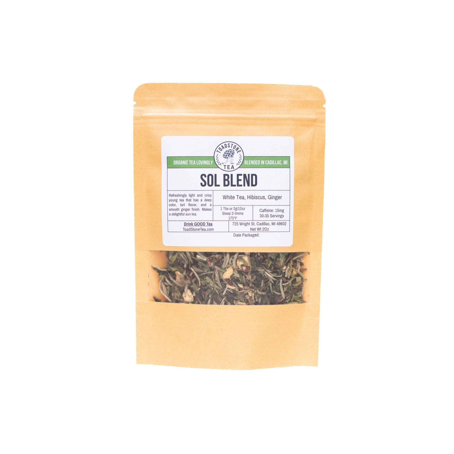 Sol Blend | White Tea, Hibiscus, Ginger | Tea Blend