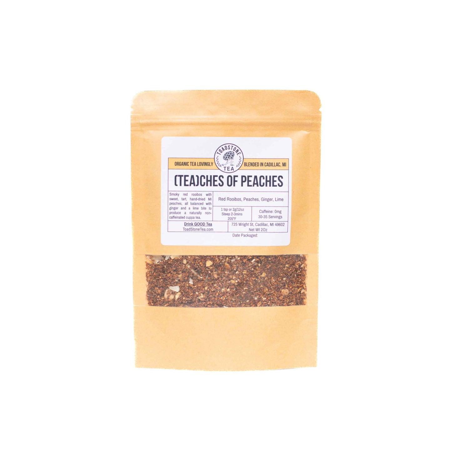 (Tea)ches of Peaches | Red Rooibos, Peaches, Limes, Ginger | Tea Blend