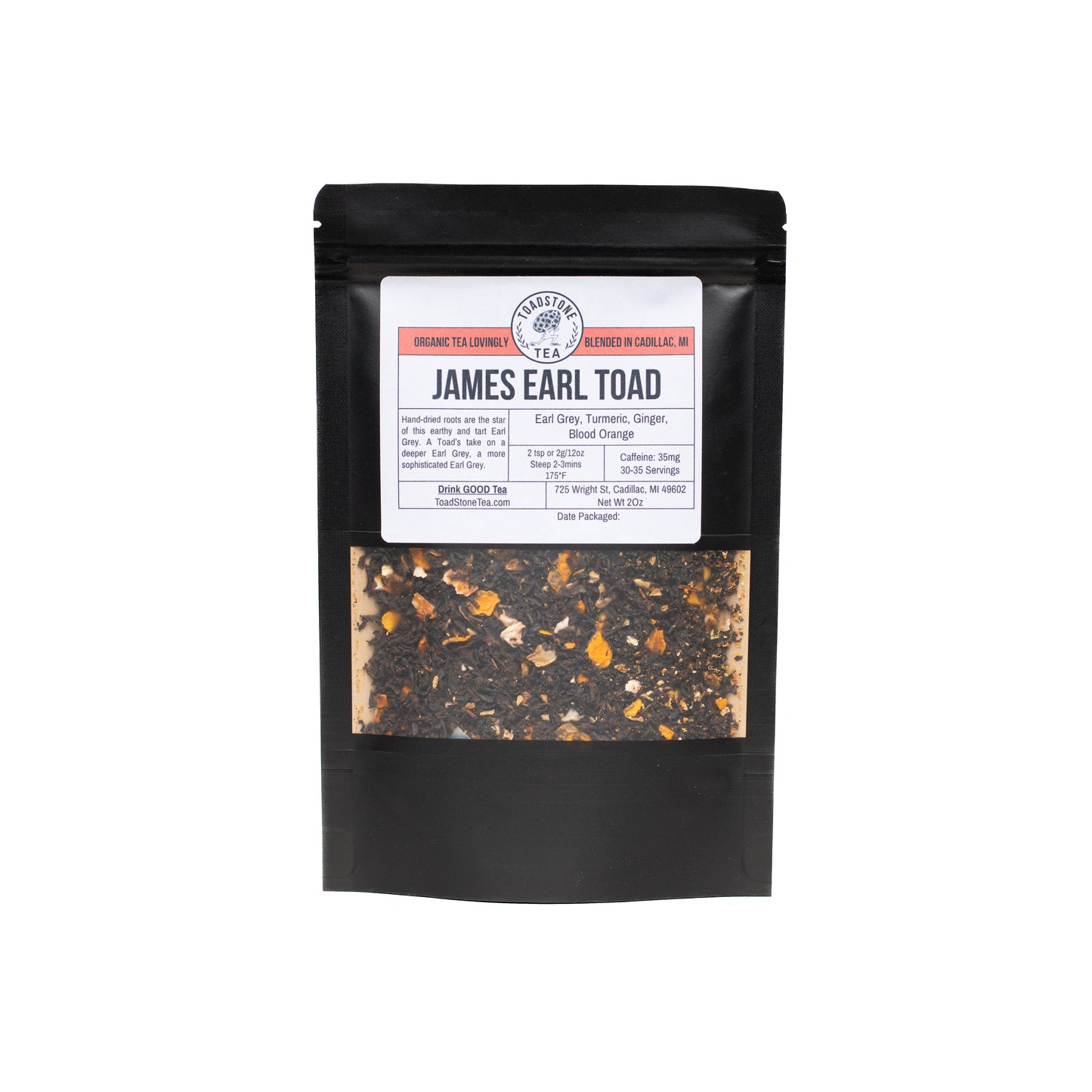 James Earl Toad | Earl Grey, Ginger, Turmeric, Blood Orange