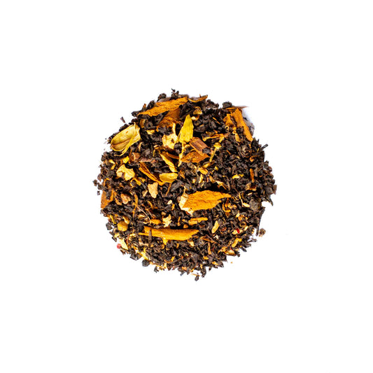 a close-up image of ToadStone Tea "UP Chai," a chai blend.