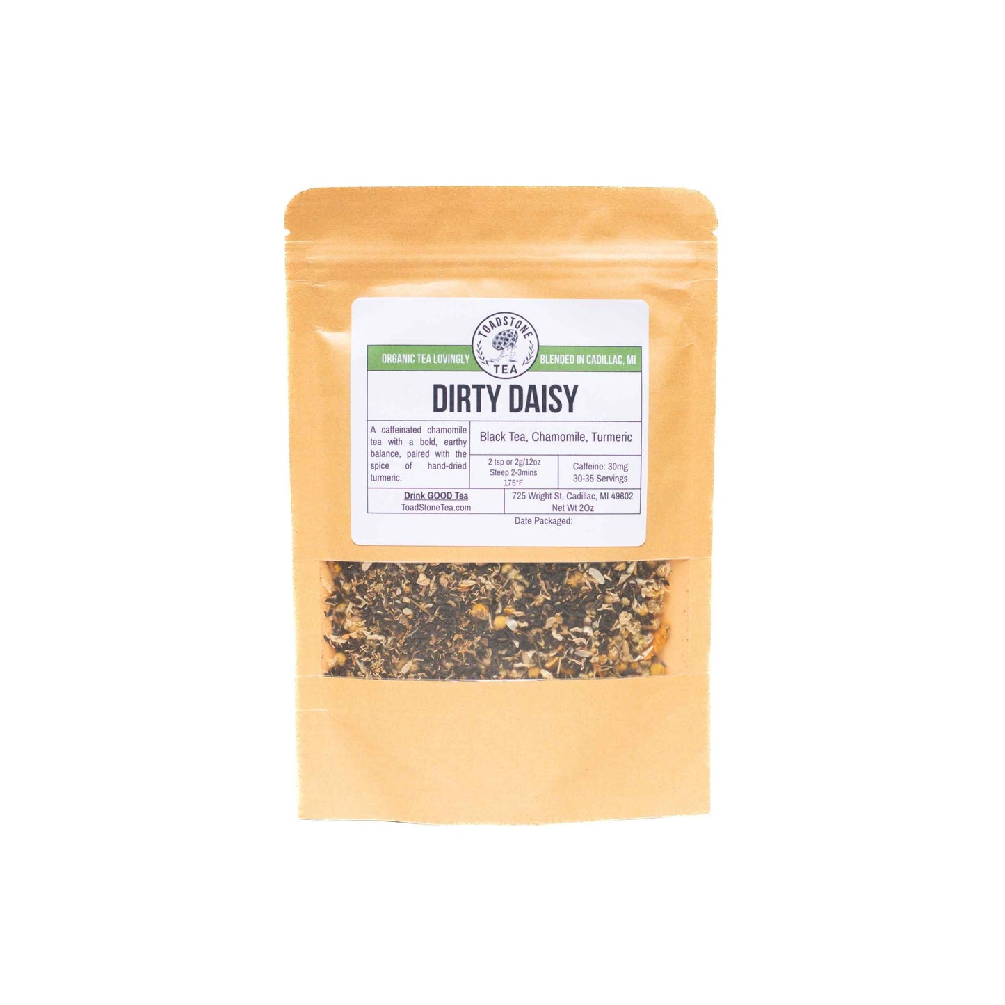 Dirty Daisy | Black Tea, Turmeric, Chamomile | Tea Blend