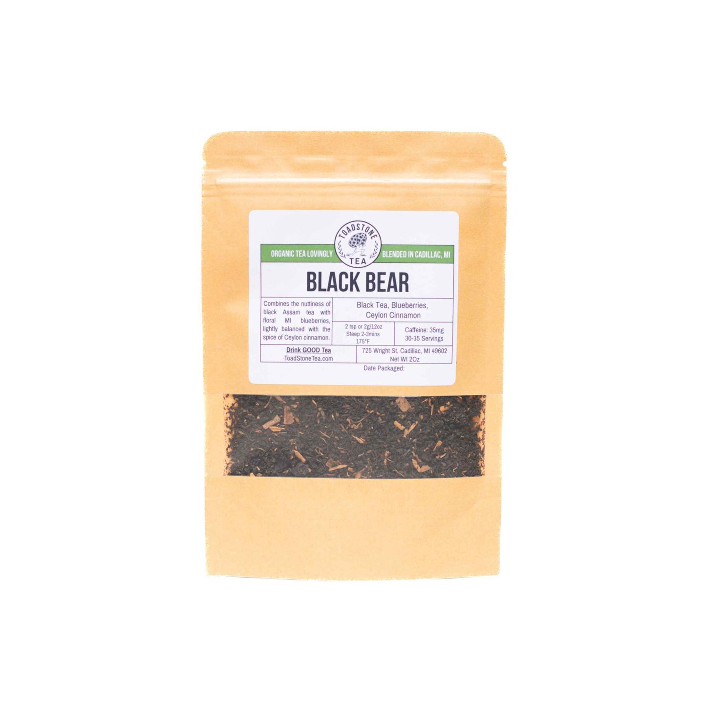 Black Bear Tea | Black Tea, Blueberries, Cinnamon | Tea Blend