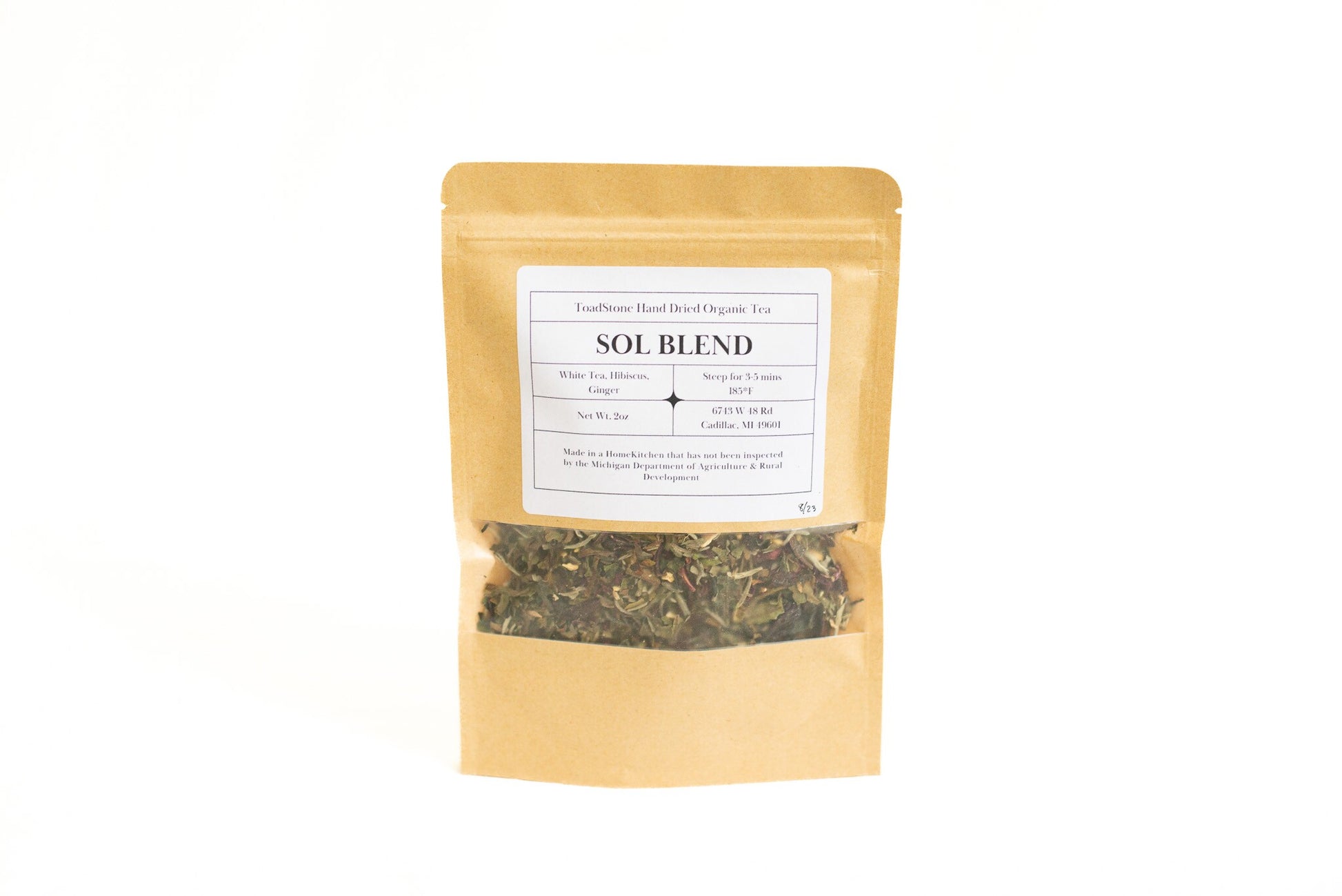 20 ounce bag of Sol Tea loose leaf white tea blend.